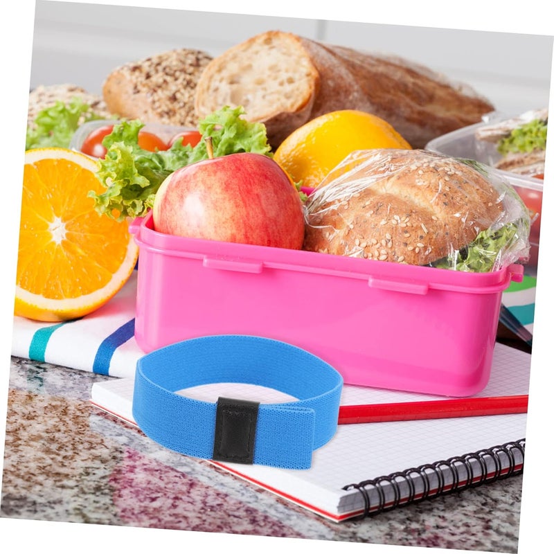 Luxshiny 4pcs Straps Elastic Bento Bands Lunch Container Straps Practical Stretchy Boys and Girls - Image 3