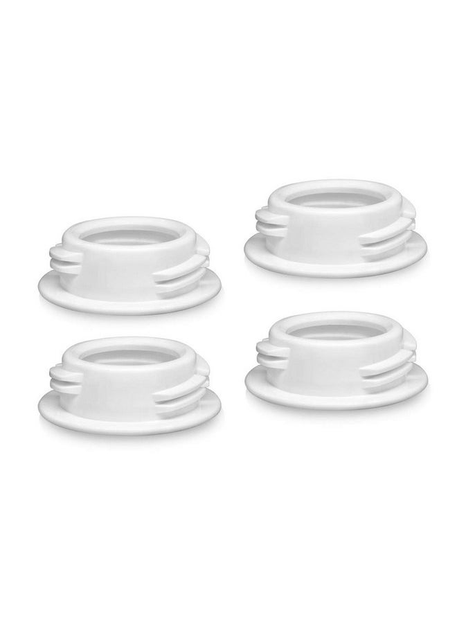 Maymom Maymom Baby Bottle Thread Changer or Bottle Converter; Compatible with Spectra S1 S2 Pumps Wide Mouth Flanges to use Medela Ameda Lifefactory Bottles, Dr. Brown Narrow Neck Bottles  - Image 1