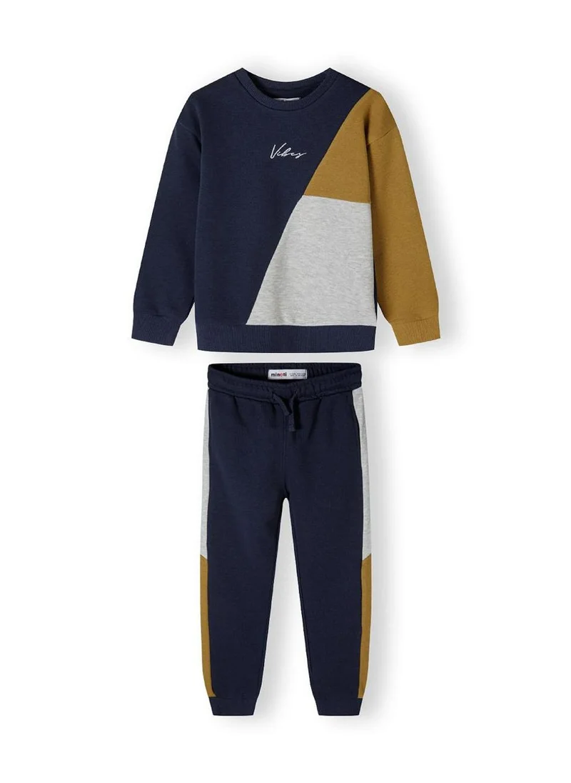 MINOTI Kids Boys  Boys  Crew Neck Sweatshirt And Joggers Set