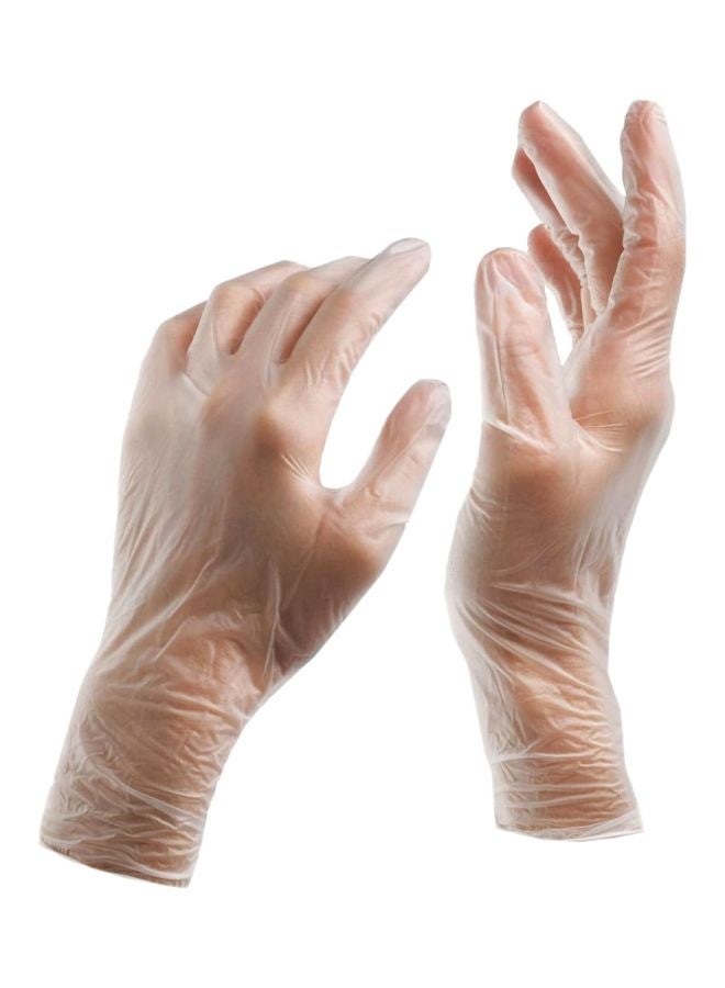 Falcon Vinyl Examination Medium Gloves Pack Of 100 Clear - Image 3