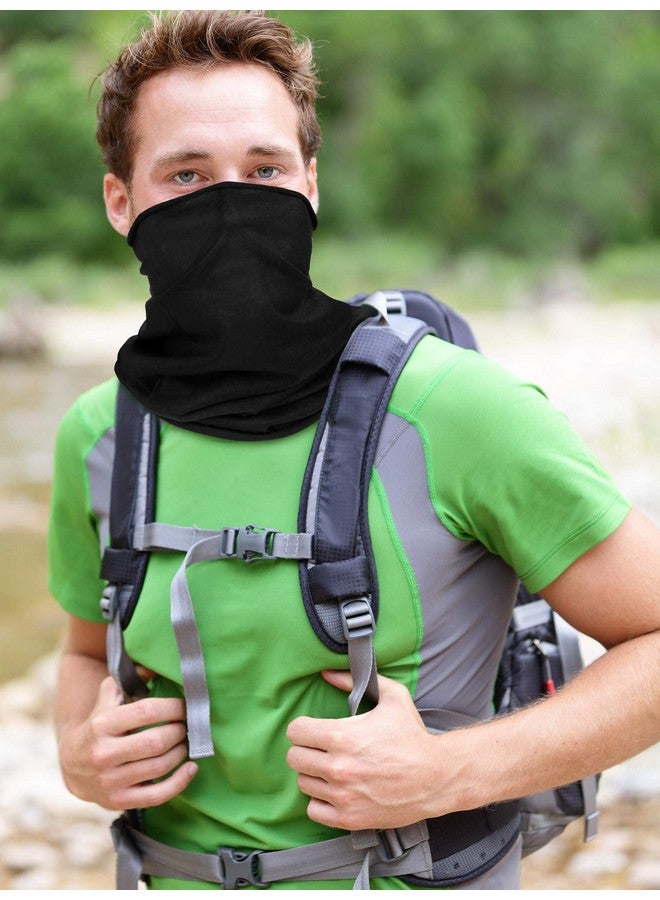 Satinior 12 قطعة غطاء رقبة خفيف الوزن مرن للوجه وشال حماية من الشمس باندانا غطاء رأس بالاكلافا للأنشطة الخارجية (أسود) - Image 2