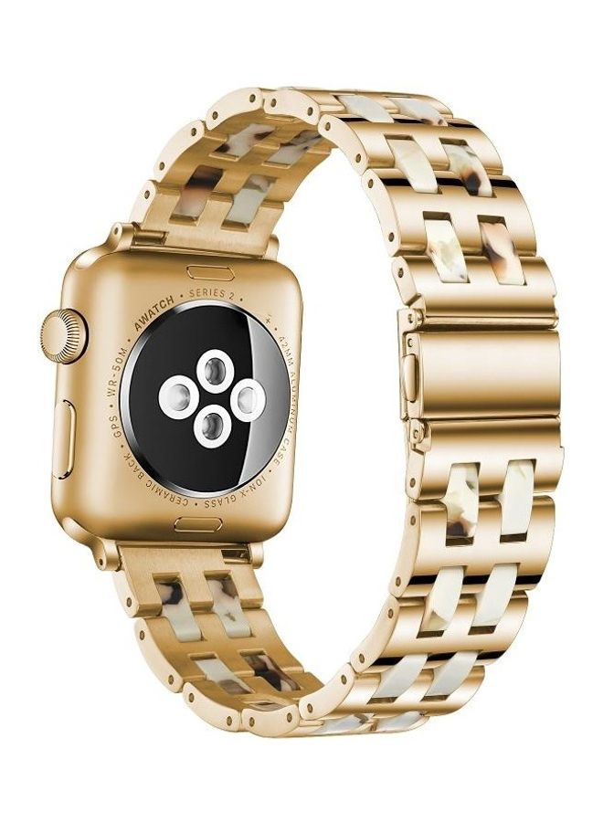 NIBEMINENT Watch Wrist Strap For Apple 5 & 4 44mm/3 2 1 42mm Nougat - Image 4