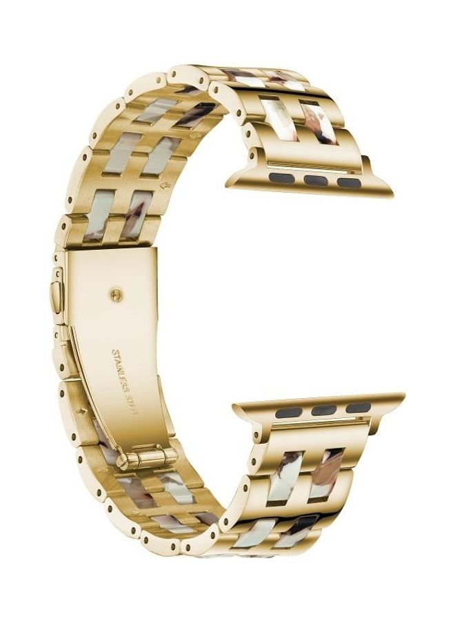 NIBEMINENT Watch Wrist Strap For Apple 5 & 4 44mm/3 2 1 42mm Nougat - Image 2