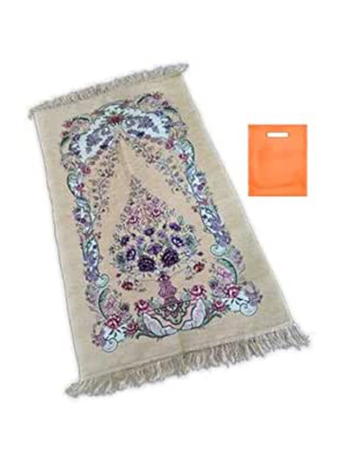 Islamic Turkish Design Praying Rug Mat + Medium Big Store Bag Free 