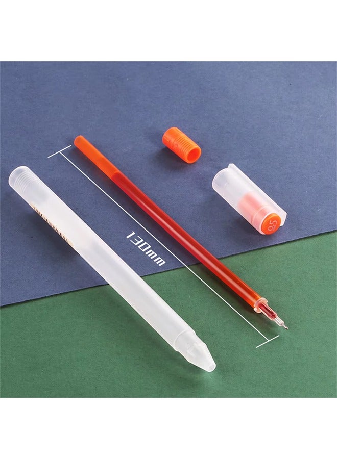 Deli Deli 12Pcs/Set Gel Pen School Pens Set Pen 0.5MM Color Ink Stationery Student SuppliesWater-based Pen Writing Painting Tools - Image 4