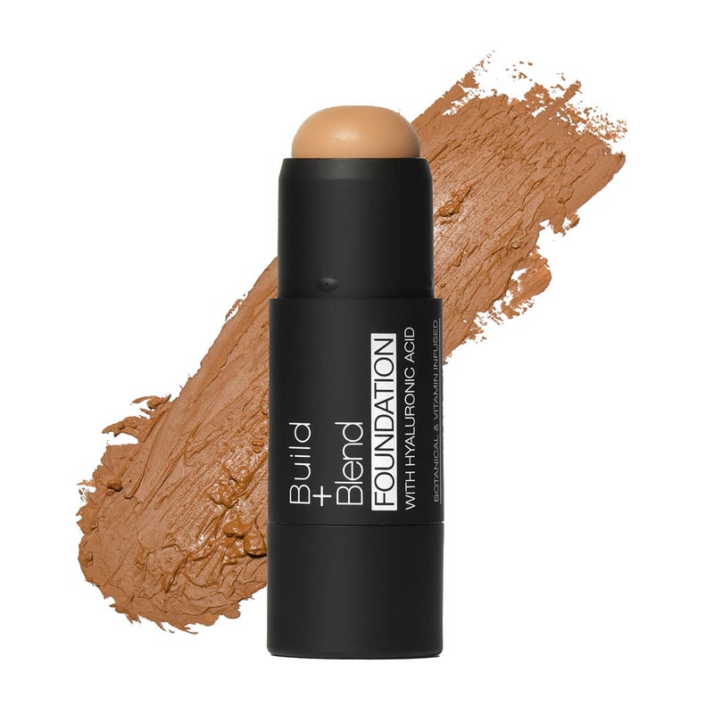 Palladio BUILD  BLEND Foundation Stick Contour Stick for Face Professional Makeup for Perfect Look 025 Ounce Amber Glow
