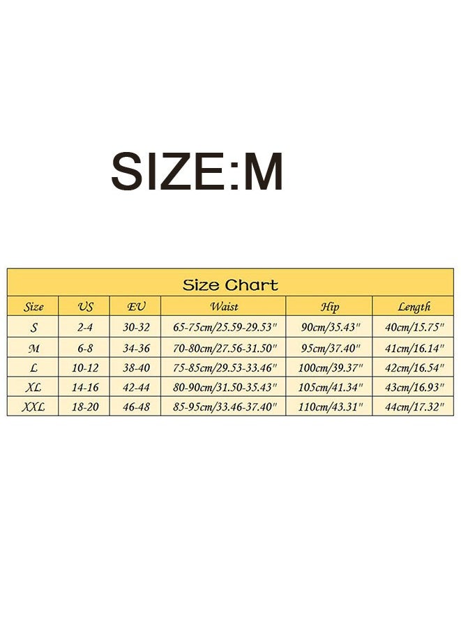Muyixin Womens High Waisted Athletic Shorts Elastic Casual Summer Running Shorts Quick Dry Gym Workout Shorts M  - Image 3