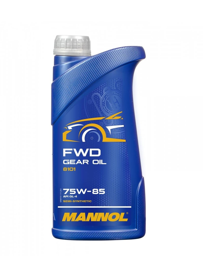 MANNOL 8101 FWD SAE 75W-85 API GL-4 API MT-1 SEMI-SYNTHETIC GEAR OIL FOR MANUAL TRANSMISSIONS  (1L) - Image 1