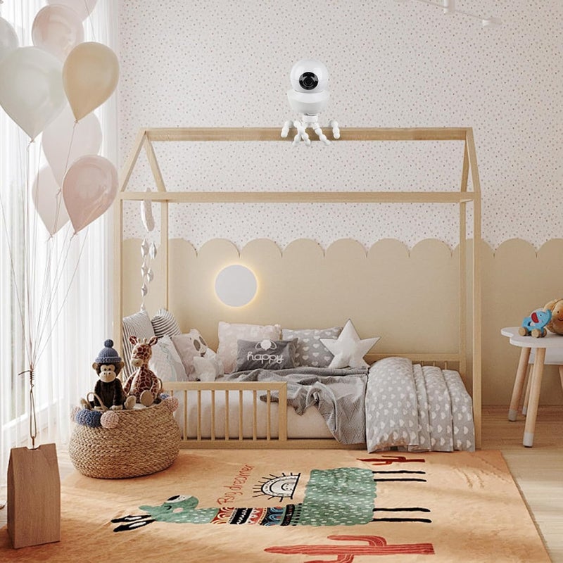 wochel Adjustable Baby Monitor Mount for Babysense Max ViewHDS2V43V24RVBM55TX Video Baby Monitor No Drilling Flexible NonSlip Baby Monitor Stand Tripod Baby Camera Bracket Without Wall Damage - Image 4