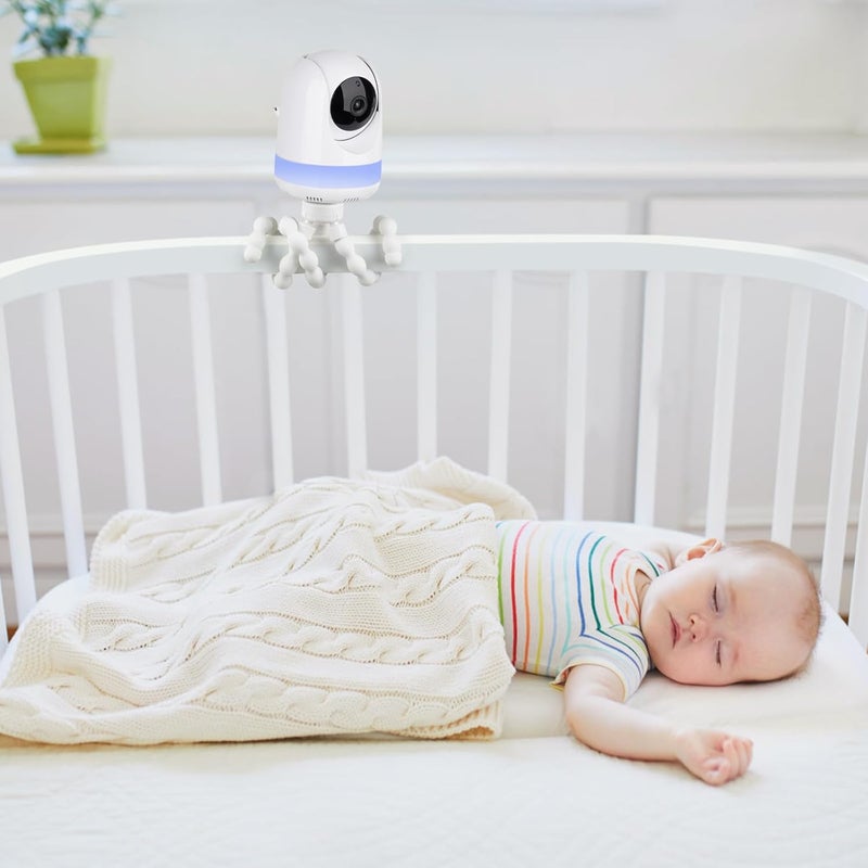 wochel Adjustable Baby Monitor Mount for Babysense Max ViewHDS2V43V24RVBM55TX Video Baby Monitor No Drilling Flexible NonSlip Baby Monitor Stand Tripod Baby Camera Bracket Without Wall Damage - Image 3