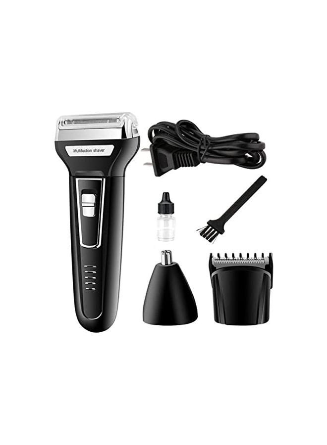 Kemei Km-6558 3X1 Rechargeable Multi Function Shaver Black - Image 1