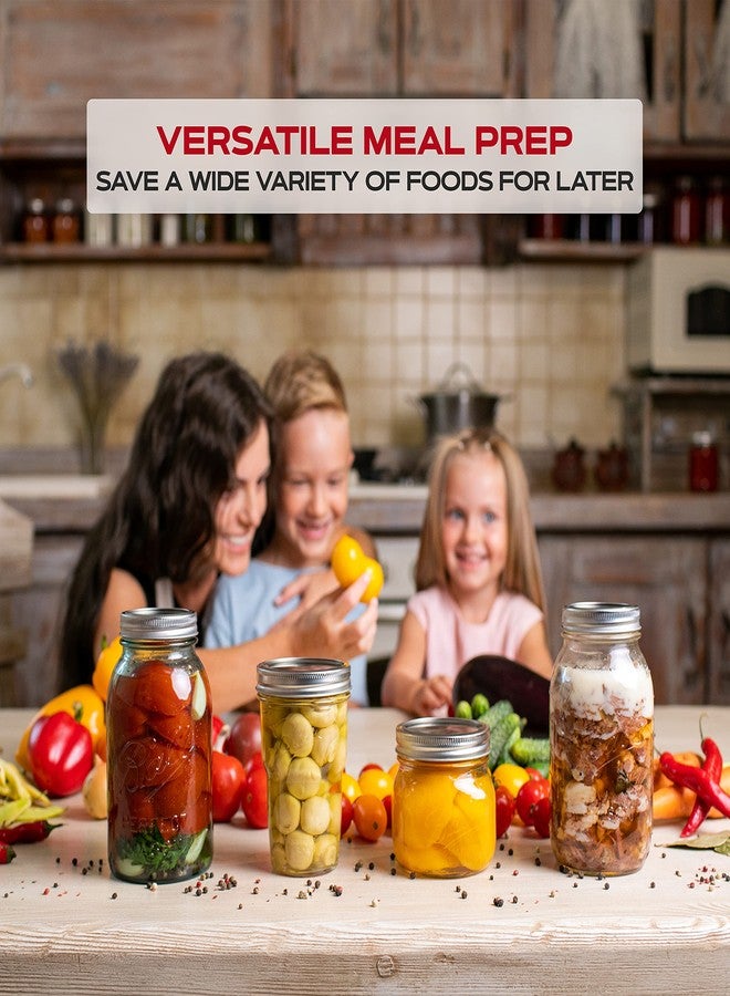 FORJARS - Canning Lids Regular Mouth, 100-Pack - Create Airtight Seals on Mason Jars to Preserve Food for Meal Prep & Food Storage - 2.7 In. Steel Lids with Silicone Seals - Canning Supplies - Image 4