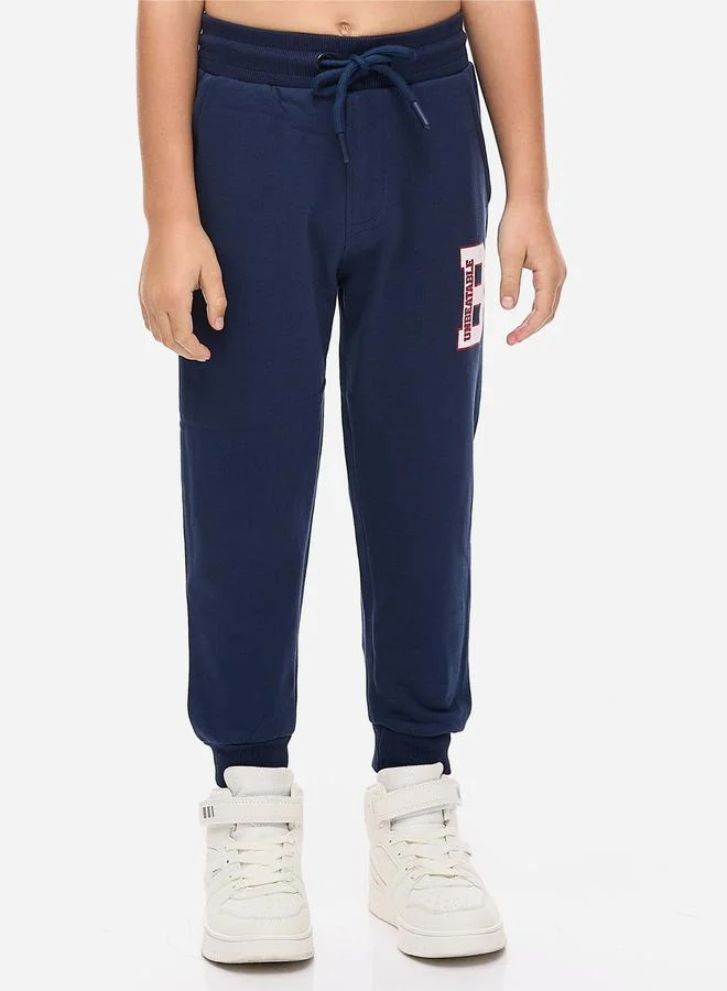 victor and jane Slogan Print Hoodie & Cuffed Joggers Set by Styli