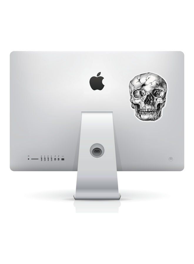 RKN Zombie Skull Realistic Vinyl Sticker For College Stationary Notebook 6inch - Image 2
