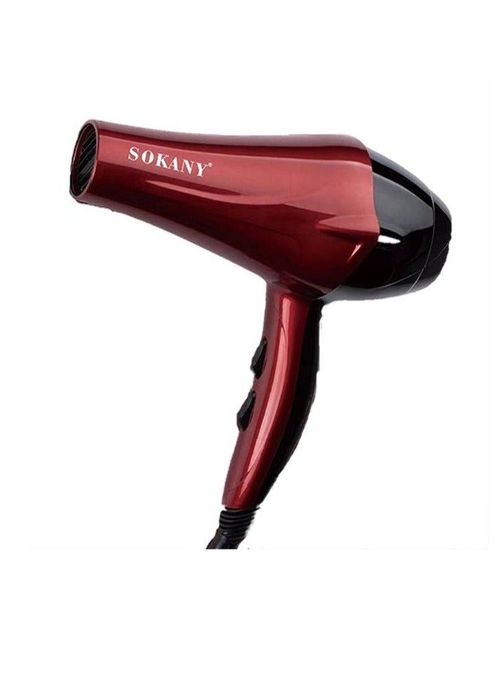 Sokany Hair Dryer, 2400 Watt, Red ,SK-2211