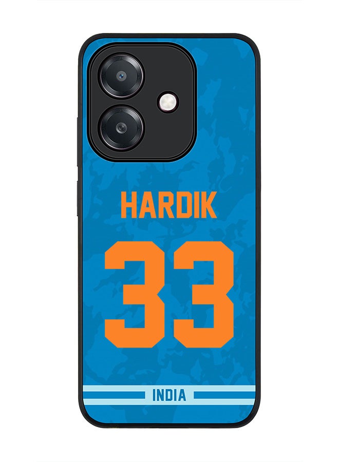 Stylizedd For Oppo A5i Case,Slim fit Camera Protection, Shockproof Thin Phone cover  - India Hardik Pandya, Jersey No 33