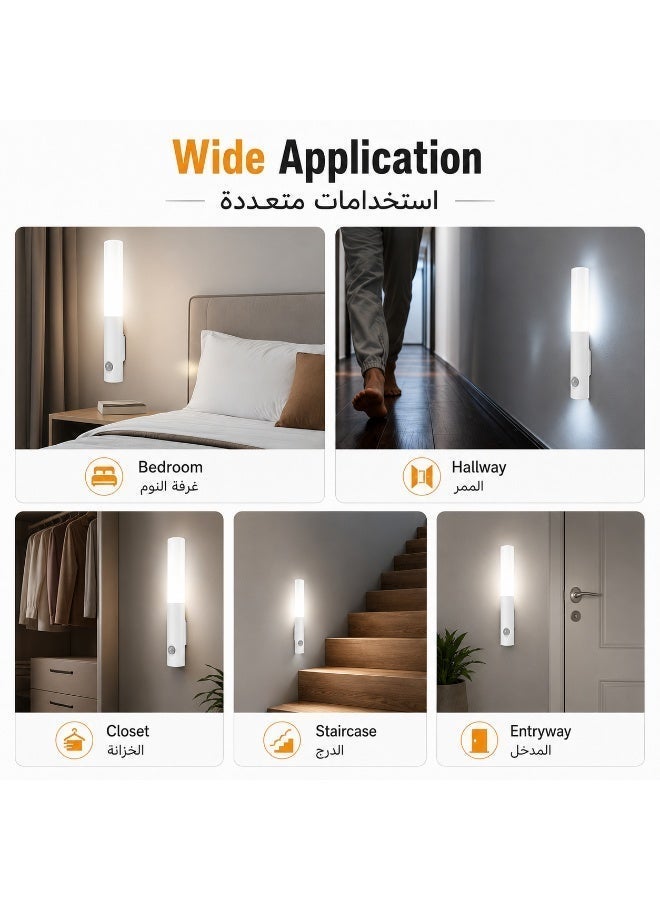 6-Piece Modern Retro LED Sensor Wall Lamp, Type-C Rechargeable, 3-Color Switchable - Image 4