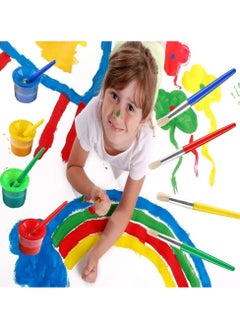 Oasisgalore 4 Pcs Kids No Spill Paint Cups and 4 Round Paint Brushes  - Image 5