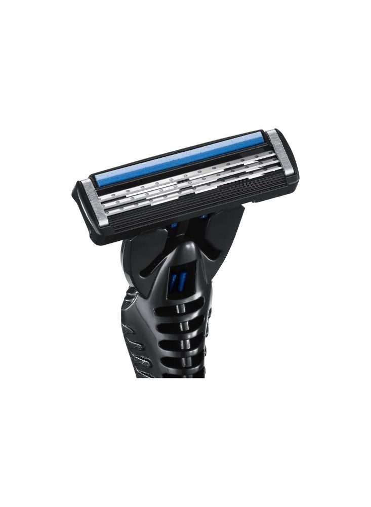 بيك ماكينة حلاقة بيك هايبر ثلاث فليكس – نظام حلاقة دقيق بأربع شفرات قابلة للتبديل - Image 4