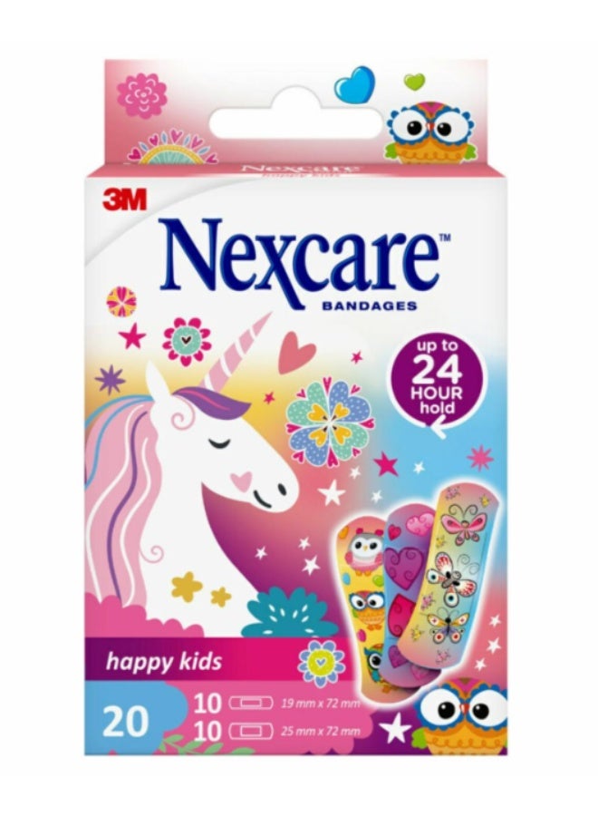 3M Nexcare Happy Kids Plasters Magic Assorted 20'S - Image 1