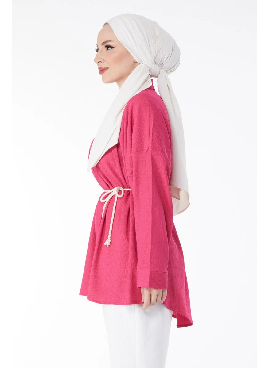 Tofisa 24716-FUSYA Belted Tunic