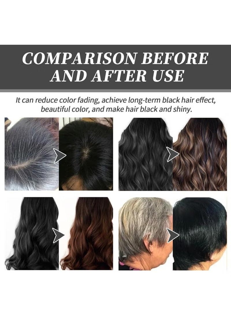 EELHOE Fruit Essence Hair Dyeing Comb,Plant Extract Hair Dye Essence, Black Fruit Dyeing Cream,Fruit Essence Coloring Comb, Plant-Based Comb Hair Dye, Hair Dye for Gray Hair Coverage - Image 5