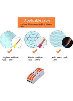 Wozlo Quick Cable Splicing Device Connector - Triple Open Close Locking Cable Joint Terminal - 10 Pcs  - Image 2