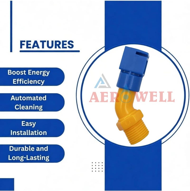 Aerowell Solar Panel Cleaning Sprinkler Shower PVC Set of 10 pcs (1/2 inch,Standard Size) Short - Image 2