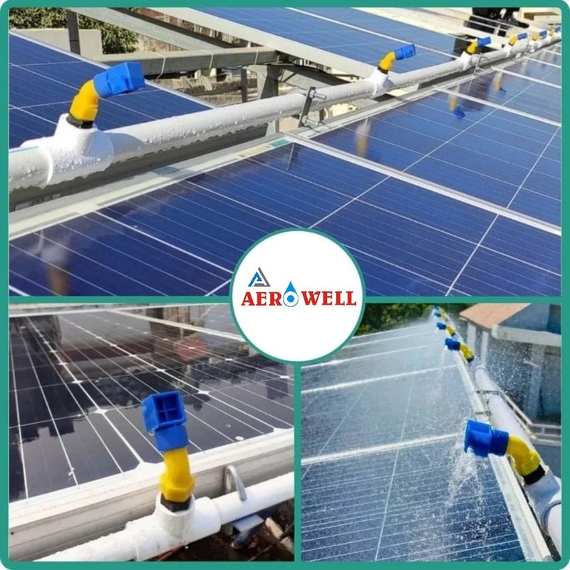 Aerowell Solar Panel Cleaning Sprinkler Shower PVC Set of 10 pcs (1/2 inch,Standard Size) Short - Image 3