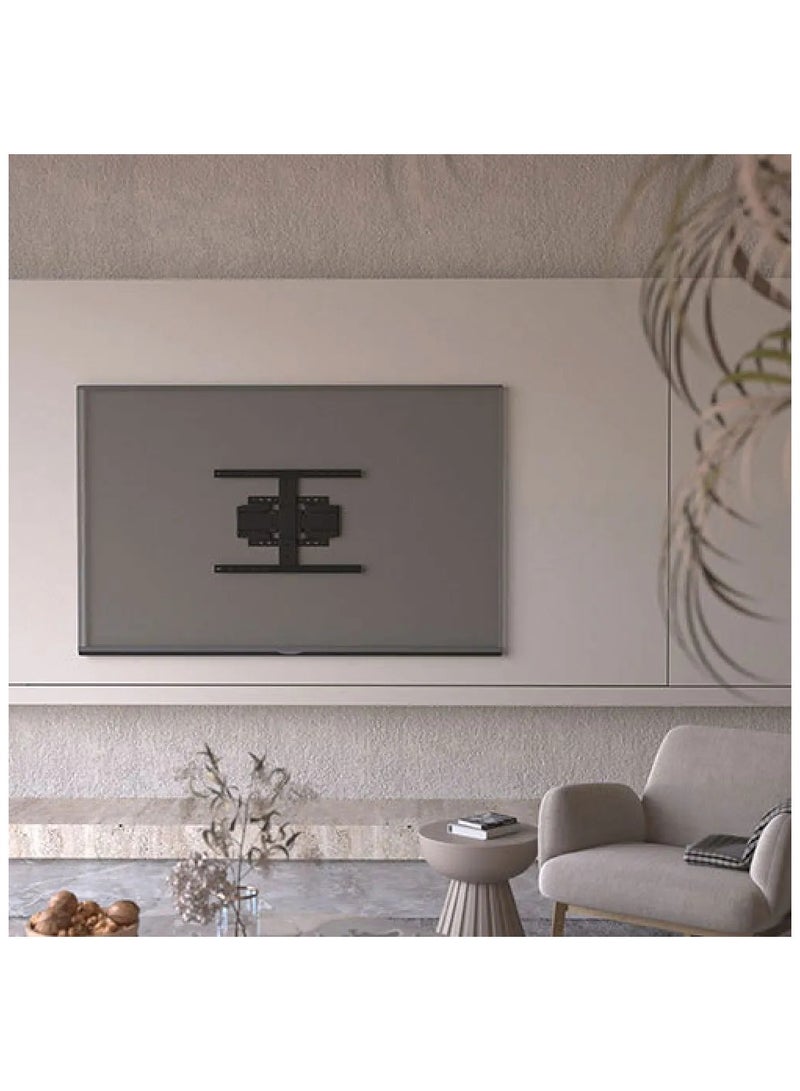 بيتيك حامل جداري للتلفاز بذراعين دوارين يدعم تلفازات LED وLCD مسطحة من 37 إلى 80 بوصة بوزن يصل إلى 50 كجم/110 رطل وVESA يصل إلى 600x400 مم، حركة كاملة، تصميم فائق النحافة، أسود | TF-LF850 - Image 3