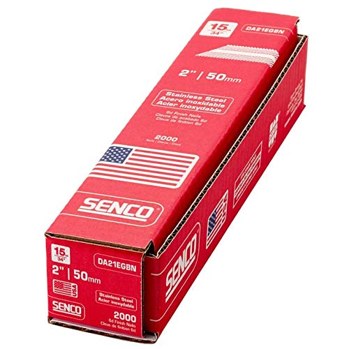 Senco DA21EGBN 15 Gauge by 2-inch Length Stainless Steel Brad Nail (2,000 per box) - Image 4