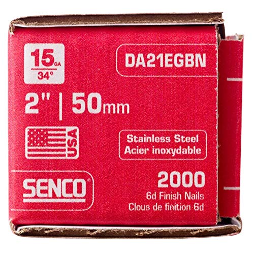 Senco DA21EGBN 15 Gauge by 2-inch Length Stainless Steel Brad Nail (2,000 per box) - Image 5