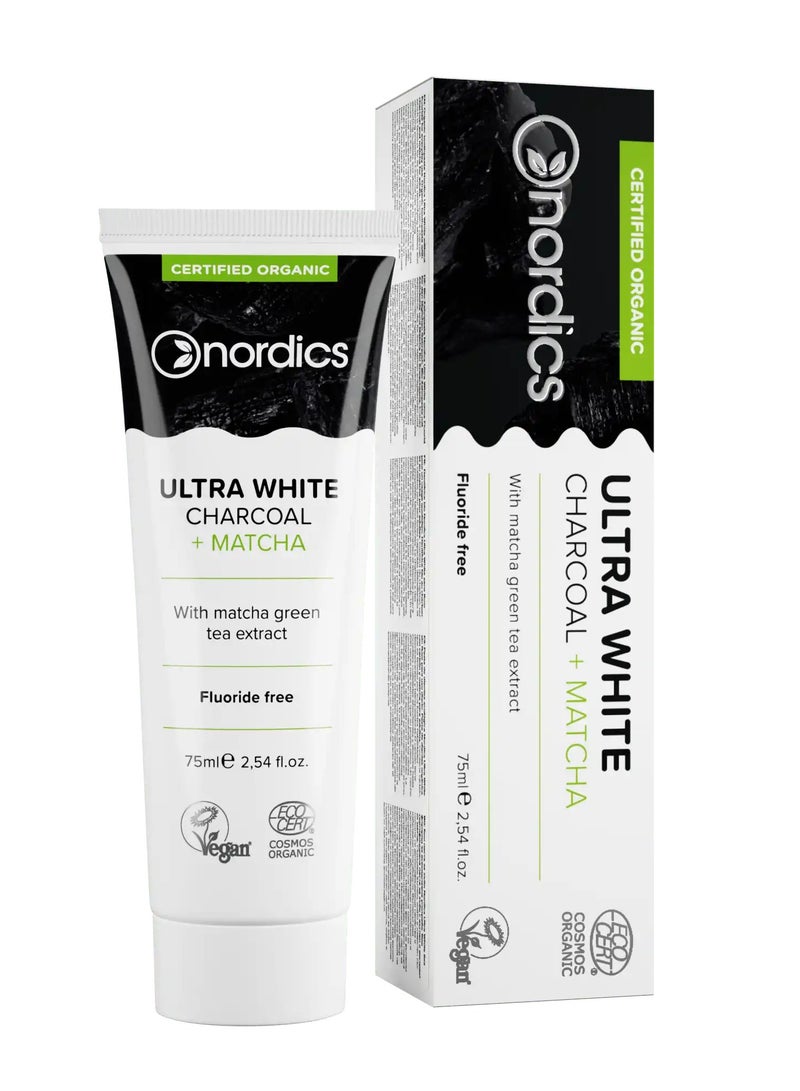 NORDICS Organic toothpaste Ultra White with Charcoal