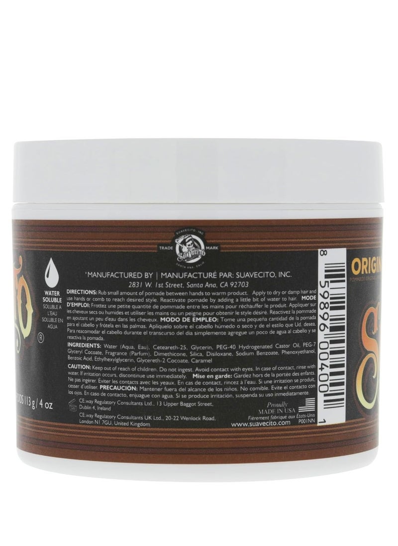 SUAVECITO Suavecito Pomade For Men - Medium Hold Shine Water Based oz Pack Wax Like Flake All Day Hair Free Gel Hairstyles Easy To Wash Out  - Image 2