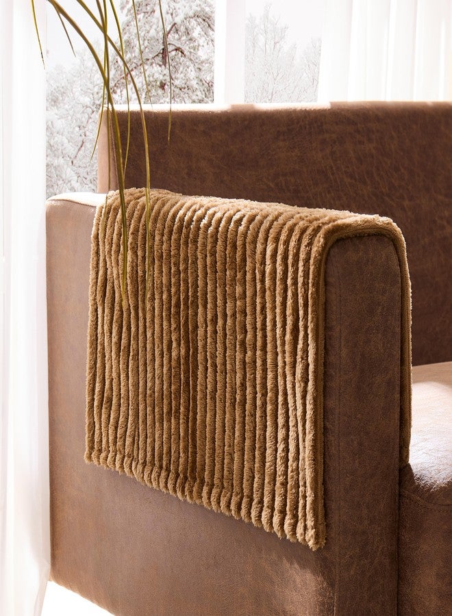 Meider 100% Waterproof Couch Arm Covers 2pcs, Fuzzy Chair Arm Covers Thick Soft Recliner Chair Armrest Protectors, Non-Slip Couch Armrest Cover Pet mats for Sofa (Coconut, 22" x 22" 2 Pack) - Image 1