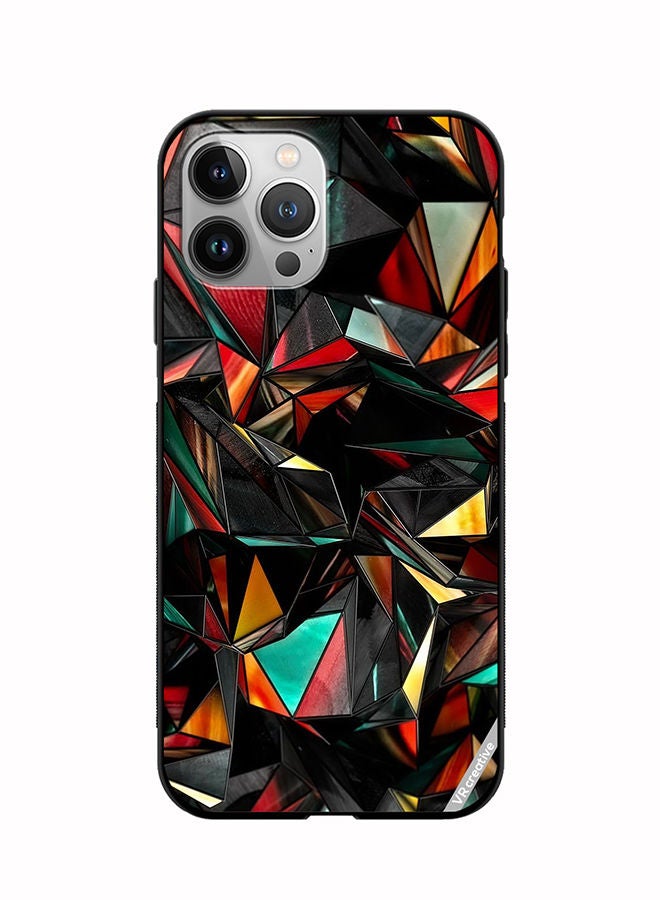 VR CREATIVE Protective Case Cover For Apple iPhone 11 Pro Polygon Abstract Design Multicolour - Image 1