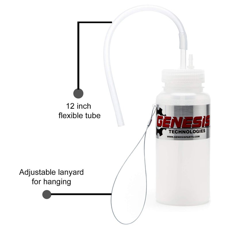 Genesis Technologies Genesis Universal 1 Person Brake Bleeder Bottle with a Stainless Steel Cable Mount and 12 Inch Fluid Tube - Image 2