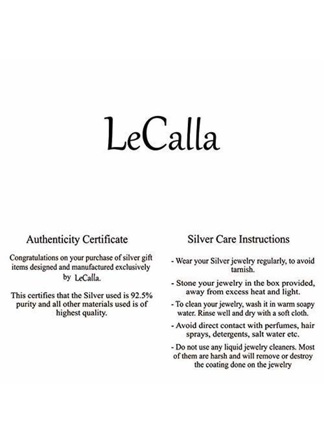 LeCalla Sterling Silver Jewelry Tear-Drop Dangle Leverback Earrings for Women Girl, Sterling Silver - Image 5