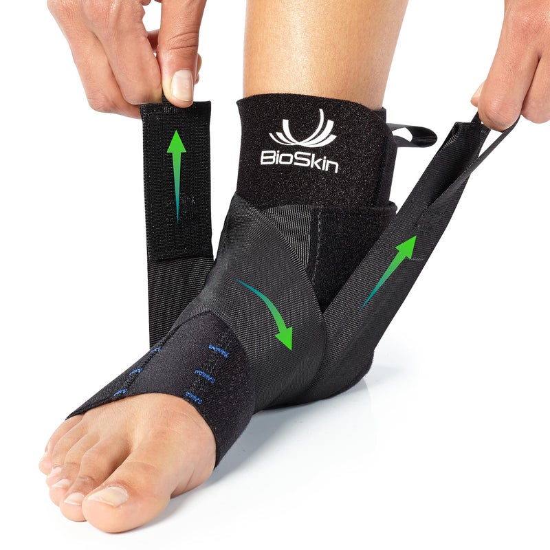 Ankle Compression Brace Sprained Ankle Post Injury Support Brace for Women and Men Swollen Feet Relief HSA or FSA Eligible Medium Large