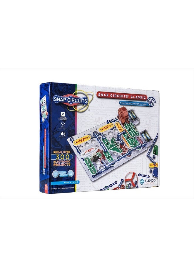 Snap Circuits Classic SC-300 Electronics Exploration Kit | Over 300 Projects | Full Color Manual Parts | STEM Educational Toy for Kids 8+ 2.3 x 13.6 x 19.3 inches  - Image 1