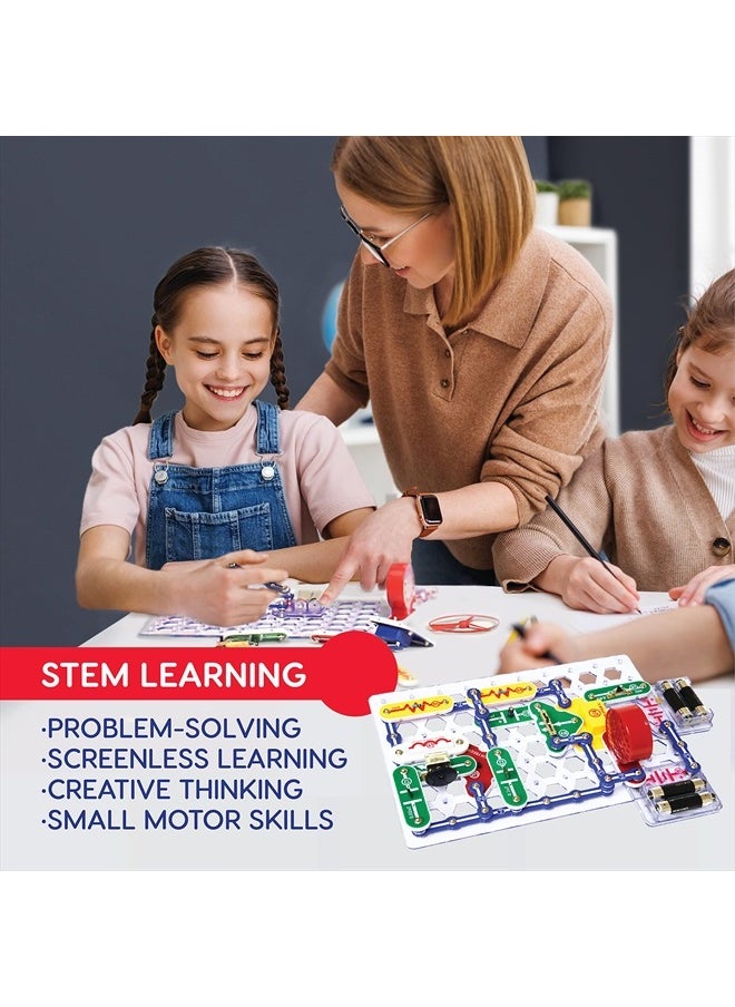 Snap Circuits Classic SC-300 Electronics Exploration Kit | Over 300 Projects | Full Color Manual Parts | STEM Educational Toy for Kids 8+ 2.3 x 13.6 x 19.3 inches  - Image 4