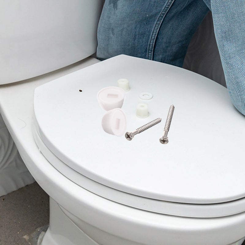 🚽 طقم مسامير تثبيت مقعد حمام متين ومناسب للحمامات القياسية - Image 3
