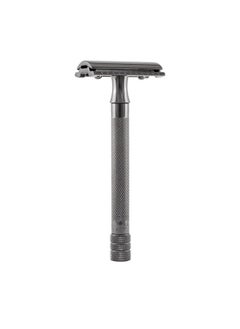 Merkur Merkur Double Edge Safety Razor, Straight Cut, Extra Long Handle, Black PVD Coated, 1 ct.  - Image 1