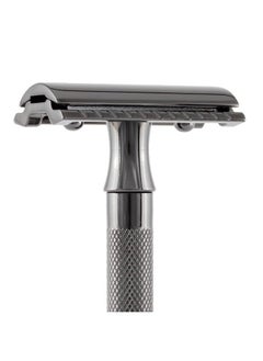 Merkur Merkur Double Edge Safety Razor, Straight Cut, Extra Long Handle, Black PVD Coated, 1 ct.  - Image 2