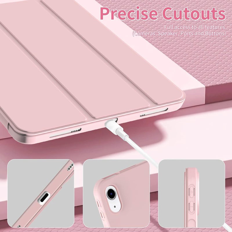 Boxome Tablet Case Cover for Apple iPad Pro 11 inch (2nd,3rd,4th Gen) [Auto Sleep/Wake Cover] [Trifold Stand] - Pink - Image 4