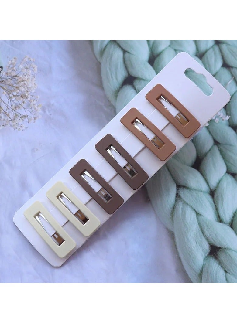 Generic Women Hair 10pcs Clips Matte Snap Hair Clip Barrettes For Girls Women No Slip Cute Solid Candy Color Hair Accessories Hair Pins - Image 5