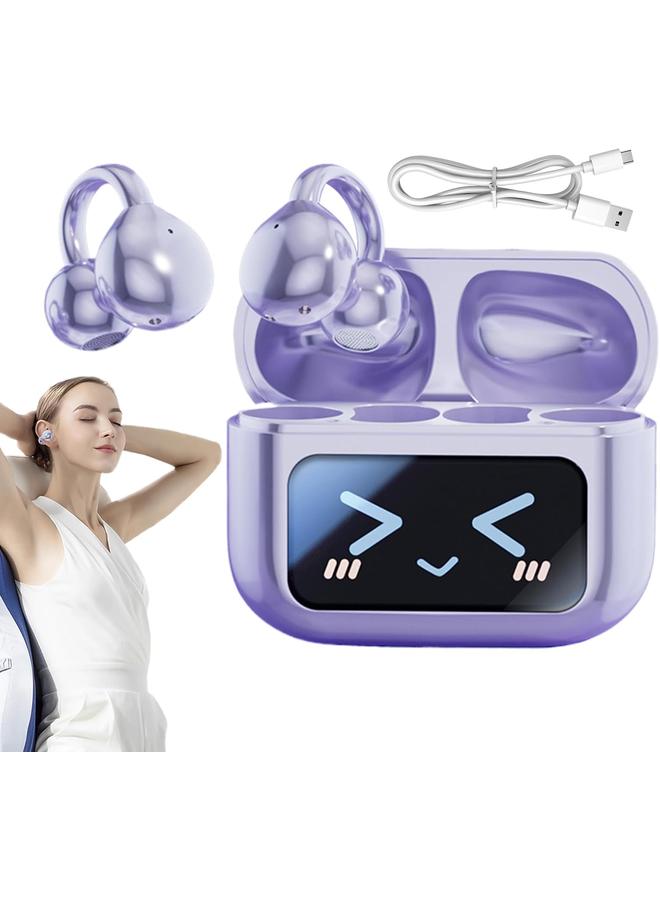 HPMY Earbuds with Screen - Wireless Earbuds with Screen Waterproof | Noise-Cancelling Audio Audio Earphones Sports Clip Earplugs for Daily Use Adventures Travel Outdoor Exercise Home Work Gy - Image 2