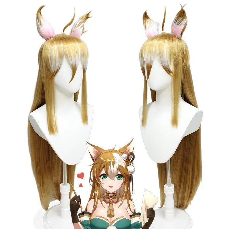 Genshin Impact Miss Hina Kimono Cosplay CostumeMiss Hina wig Miss Hina wig