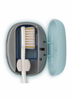 Portable Mini UV Toothbrush Sterilizer Case for Electric & Manual Brushes - Rechargeable Travel Cover for Home & Travel
