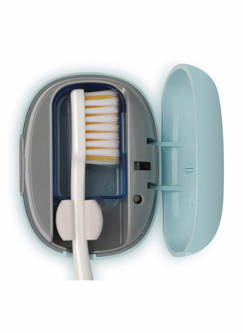Generic - Portable Mini UV Toothbrush Sterilizer Case for Electric & Manual Brushes - Rechargeable Travel Cover for Home & Travel - Image 1